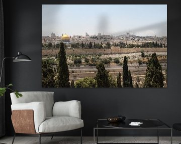Uitzicht op de oude stad - Jeruzalem sur Lotte Sukel