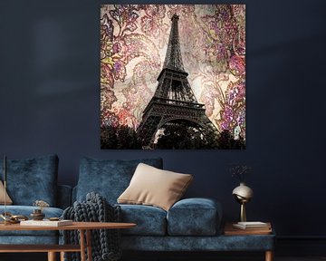 Floral Eiffel Tower by Christine aka stine1