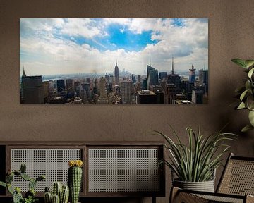 skyline New York met Empire state building vanaf Rockefeller centre van ticus media