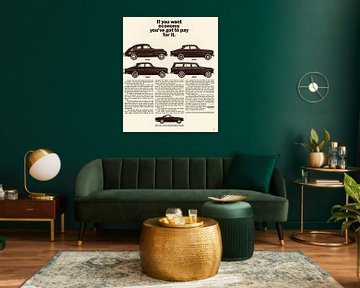 Vintage advertentie 1963 Volvo van Jaap Ros