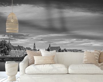 St.Servaos Brögk , Mestreech - Sint Servaas brug, Maastricht zwart-wit by Teun Ruijters