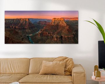 Zonsopkomst Confluence Point, Grand Canyon N.P, Arizona van Henk Meijer Photography