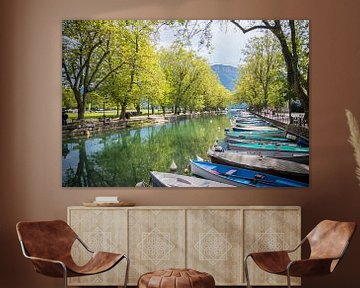 Annecy canoes by The Pixel Corner