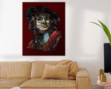 Jonge Rembrandt in collage