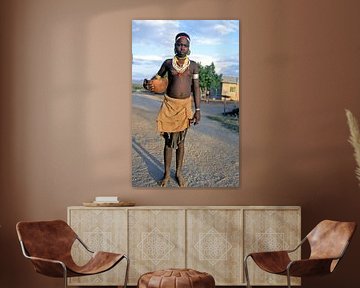 Young lady from an ethiopian tribe