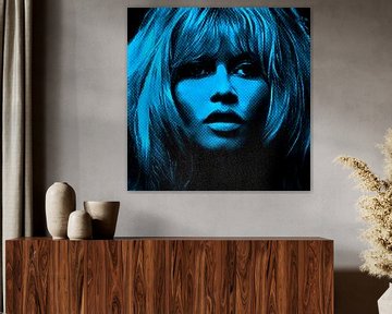 Motiv Brigitte Portrait Bardot - Neon Turkish von Felix von Altersheim