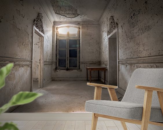 Example of the artwork in a room