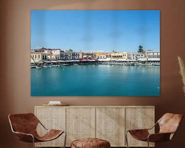 Kleurrijke Haven in de Stad Rethymnon (Kreta) van Melvin Fotografie