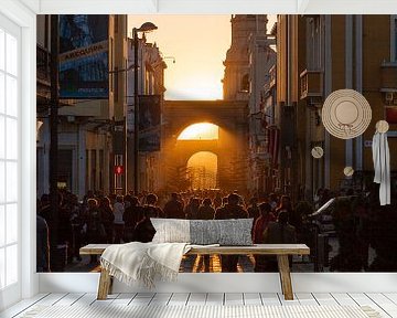 Sonnenuntergang in Arequipa, Peru von Martin Stevens