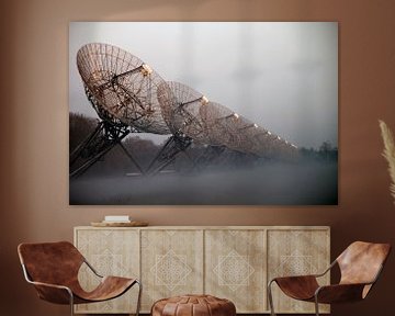 Radiotelescoop en natuurgebied Westerbork van Ronald Pieterman