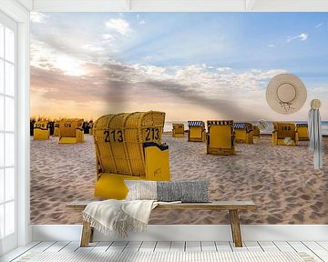 Beach at the North Sea in Cuxhaven by Werner Dieterich