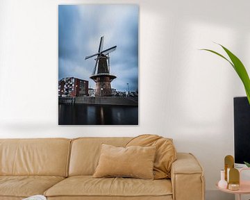 Windmolen in Delfshaven Rotterdam van vedar cvetanovic
