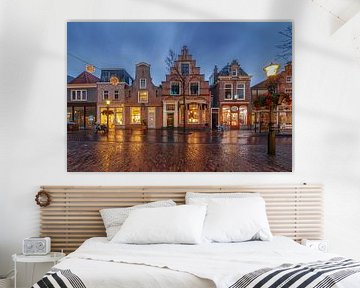 Old facades on the Laat, Alkmaar by Sjoerd Veltman