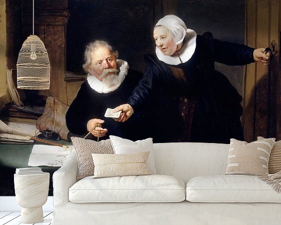 Example of the artwork in a room