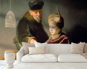 Een jonge leerling en zijn leraar, Rembrandt