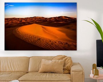 de Sahara van Natuur aan de muur