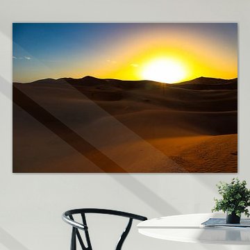 Zonsopkomt in de woestein