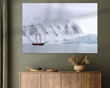 Spitsbergen in winter van Marieke Funke