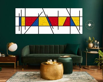 Papier de style Piet Mondrian