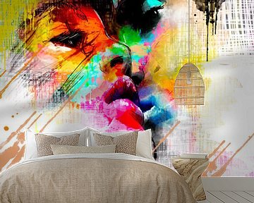 Abstract Kiss by Julian Cross