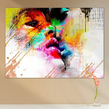 Abstract Kiss by Julian Cross