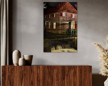 A house and a weir in Amersfoort by Gerard de Zwaan