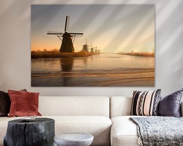 Dutch sunrise on a cold morning by Claire Droppert