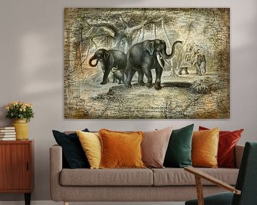 Indian Elephants Journey sur Andrea Haase