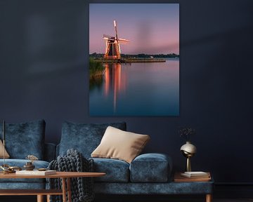 Windmolen De Helper, Haren, Groningen, Nederland van Henk Meijer Photography