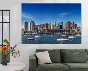 BOSTON Skyline | North End & Financial District van Melanie Viola