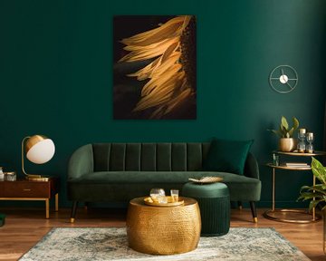 Sunflower dancing in the wind van Sandra Hazes