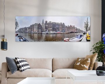 Amsterdam Winter Panorama 2019 Kloverniersburgwal Zuiderkerk van Hendrik-Jan Kornelis