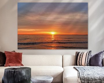 Sunset Zonsondergang te Borssele Sonnenuntergang coucher de soleil