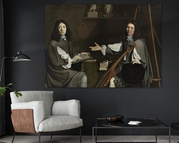 Jean Baptiste de Champaigne en Nicolas de Plattemontagne - Dubbelportret van beide kunstenaars.