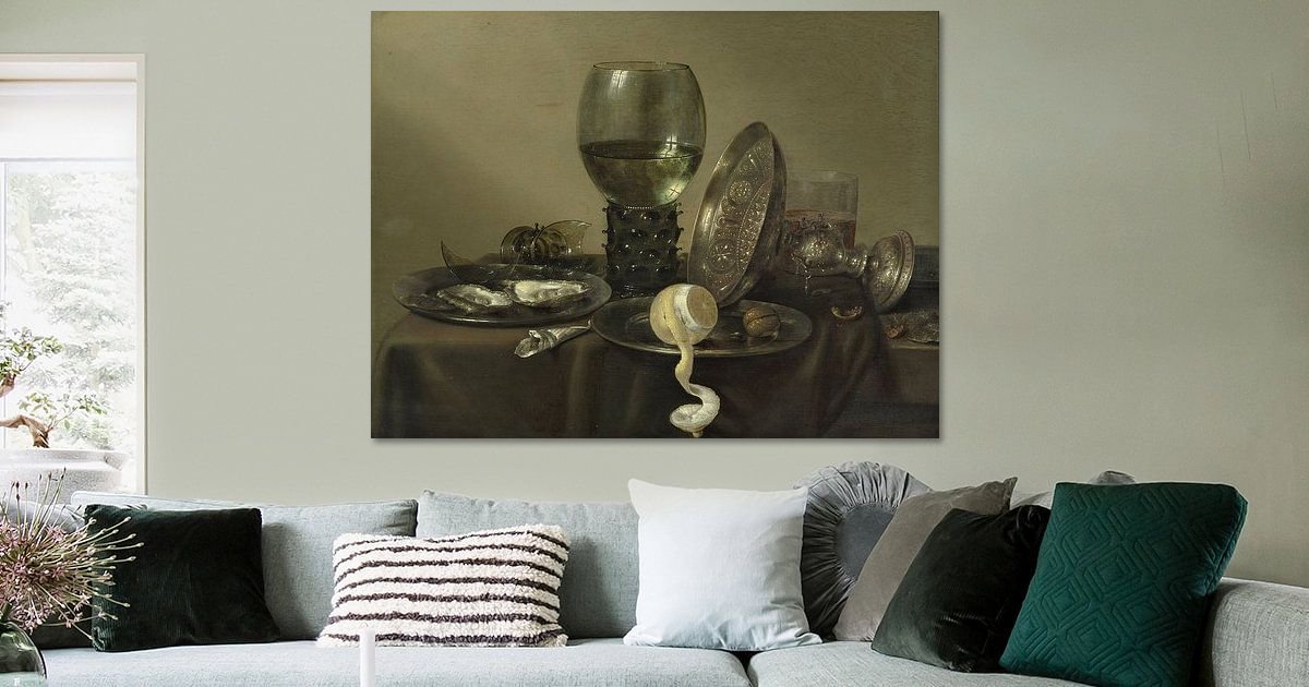 Still Life with Oysters, a Rummer, a Lemon and a Silver Bowl, Willem ...