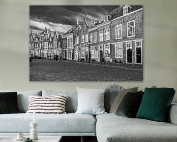 De oude binnenstad van Dordrecht in zwart-wit van Petra Brouwer