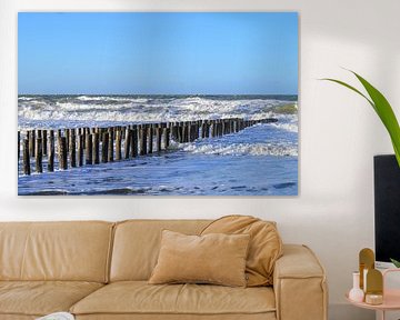 Zeegezicht in de winter Winter Northsea Meer