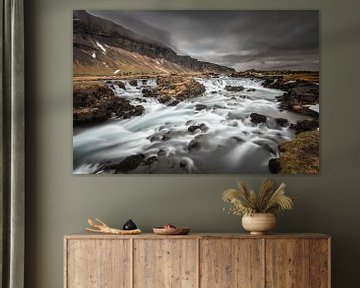 Fossalar, de kleine onbekende IJslandse waterval van Gerry van Roosmalen