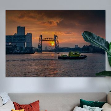 Coucher de soleil à de Hef (Rotterdam)