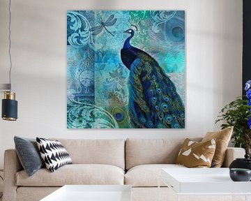 Blauer Pfau von christine b-b müller