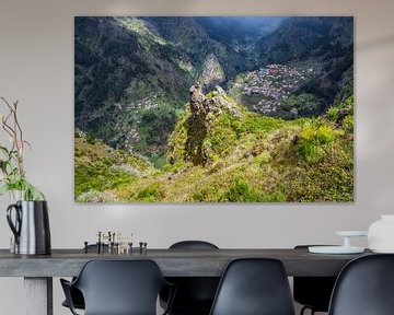 View to the Nuns Dale on the island Madeira, Portugal by Rico Ködder