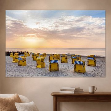 Beach at the North Sea in Cuxhaven-Duhnen by Werner Dieterich