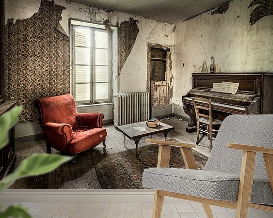 Example of the artwork in a room