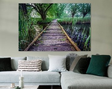 Brücke im Heempark Delft von Mario Brussé Fotografie