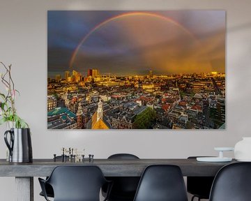 Regenboog boven Den Haag van Original Mostert Photography