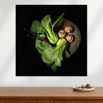 Still life baby bok choy by Monique van Velzen