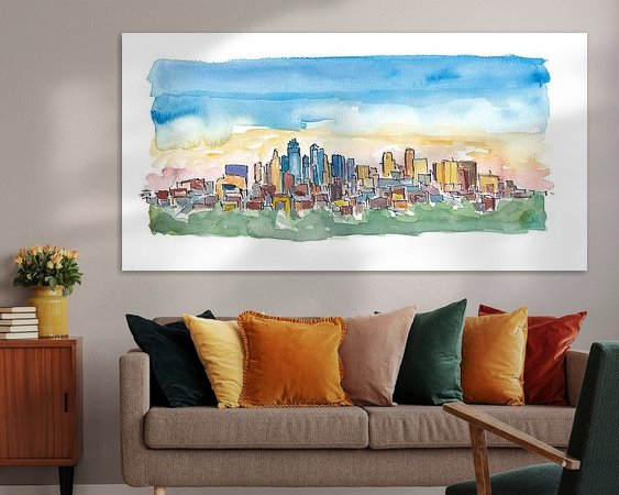 Example of the artwork in a room