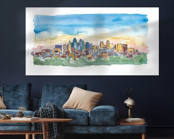 Example of the artwork in a room