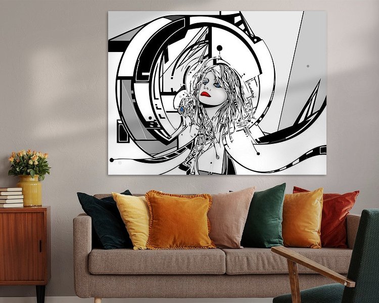 Example of the artwork in a room