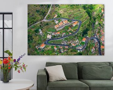 View to the Nuns Dale on the island Madeira, Portugal van Rico Ködder